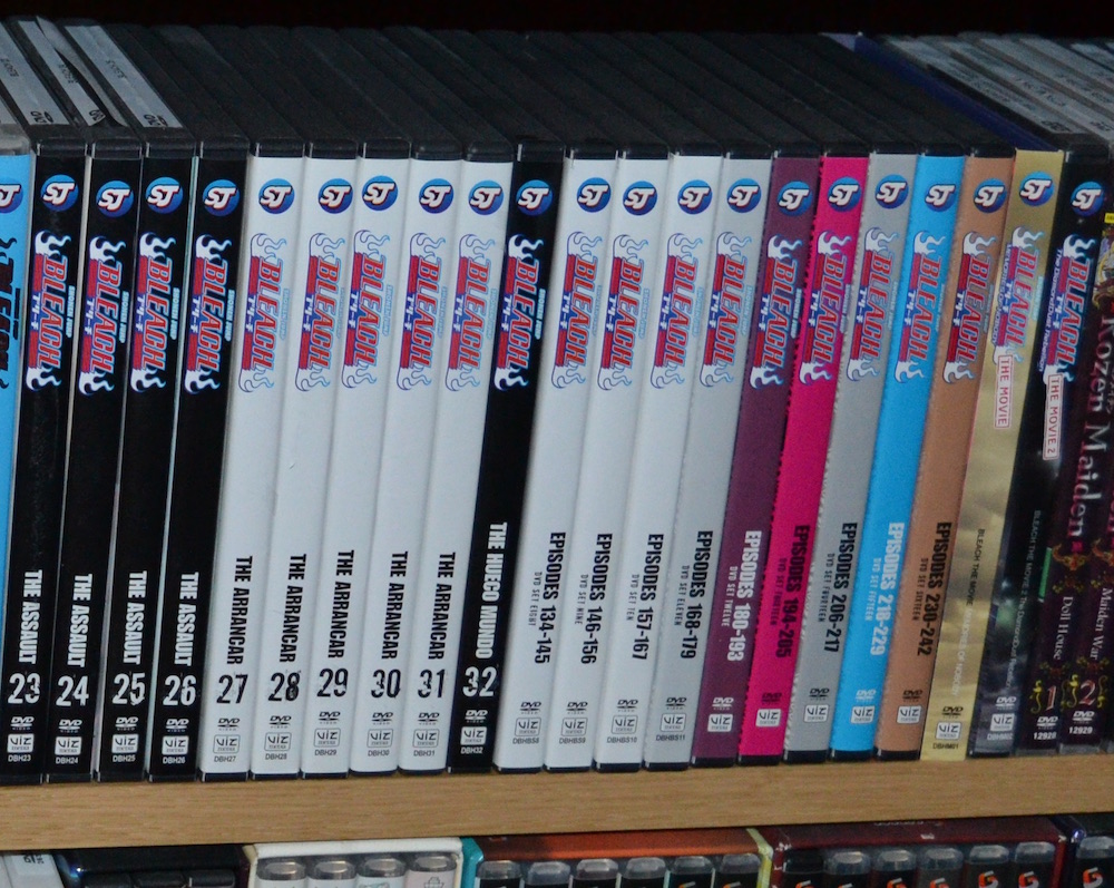 S: Bleach anime afsnit 1-242 på DVD + film 1 og 2
